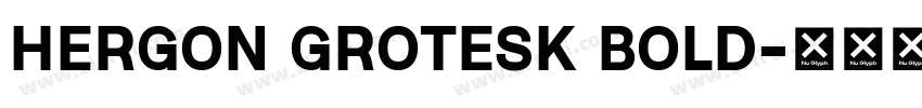 HERGON GROTESK BOLD字体转换